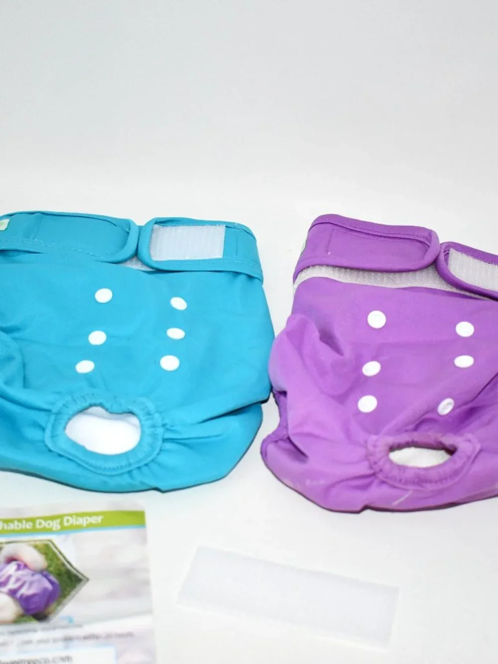 Wegreeco Premium Washable Female Dog Diapers 2 pack Purple/Teal Size: L NEW